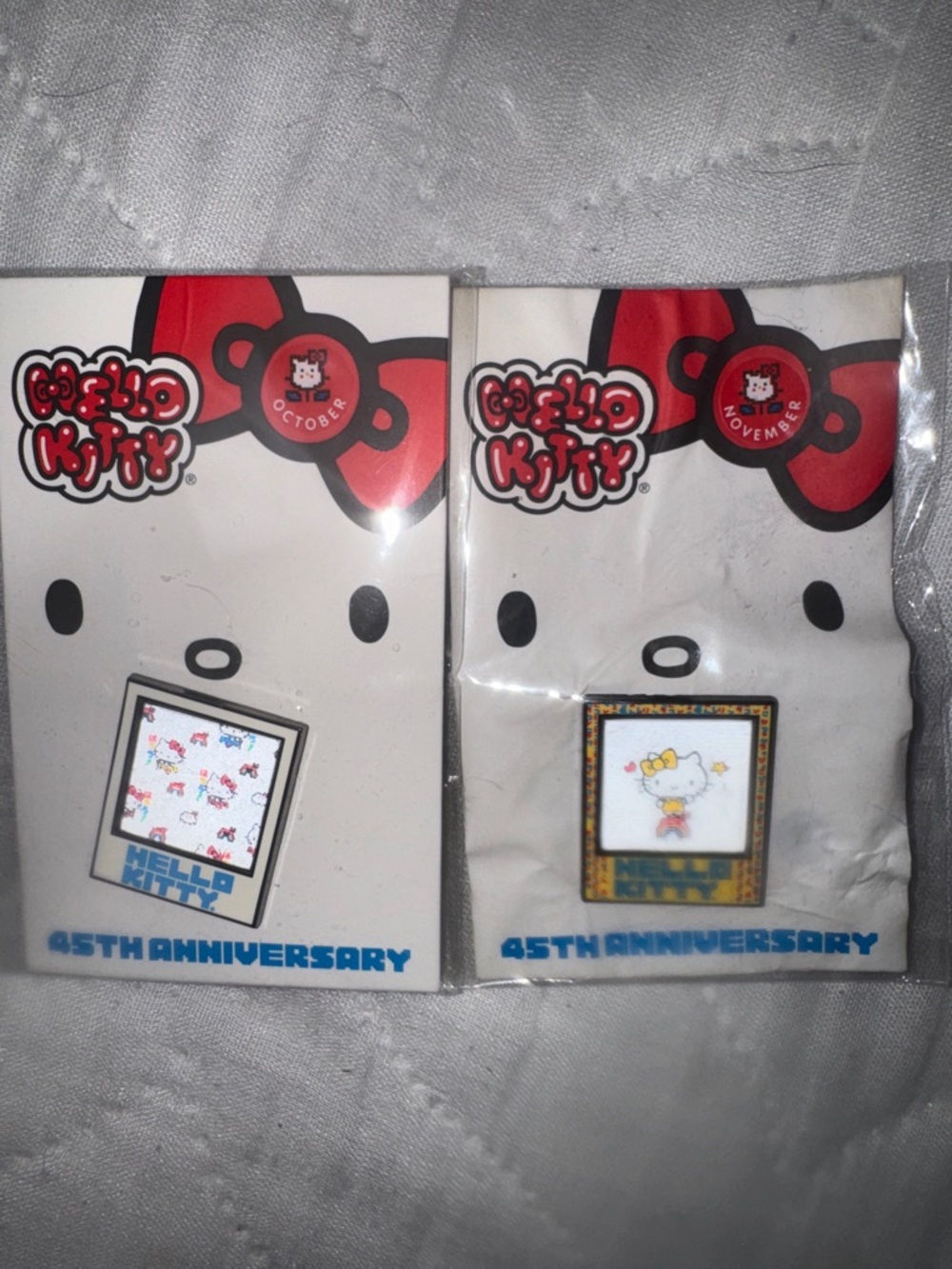 Hello Kitty 45th Anniversary Pins